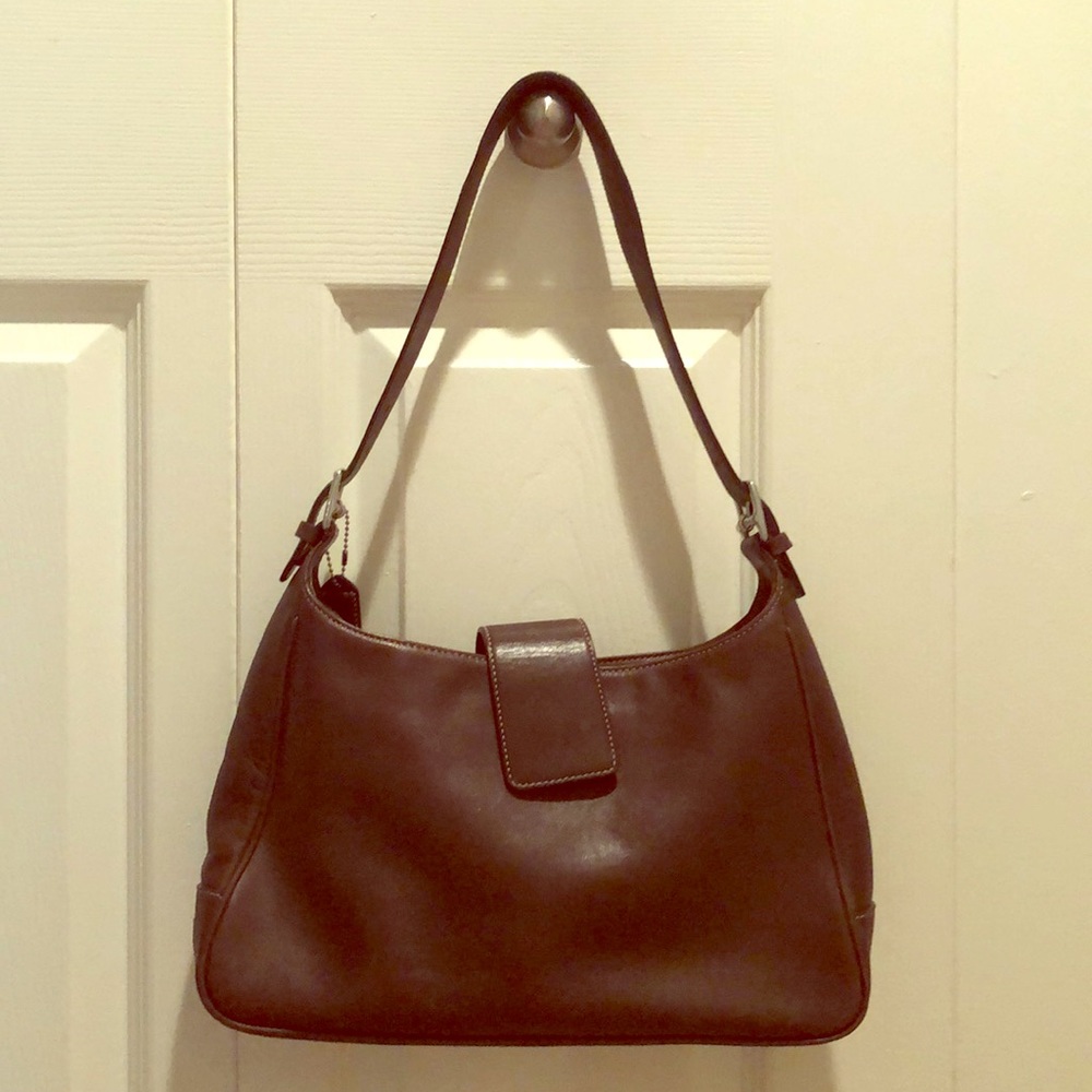 Authentic Coach Brown single strap Shoulder Bag